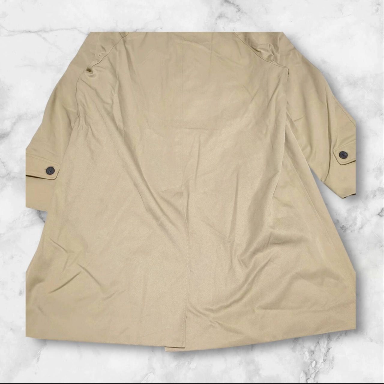 アクアスキュータム】（42）ステンカラーコート アウター 裏地チェック