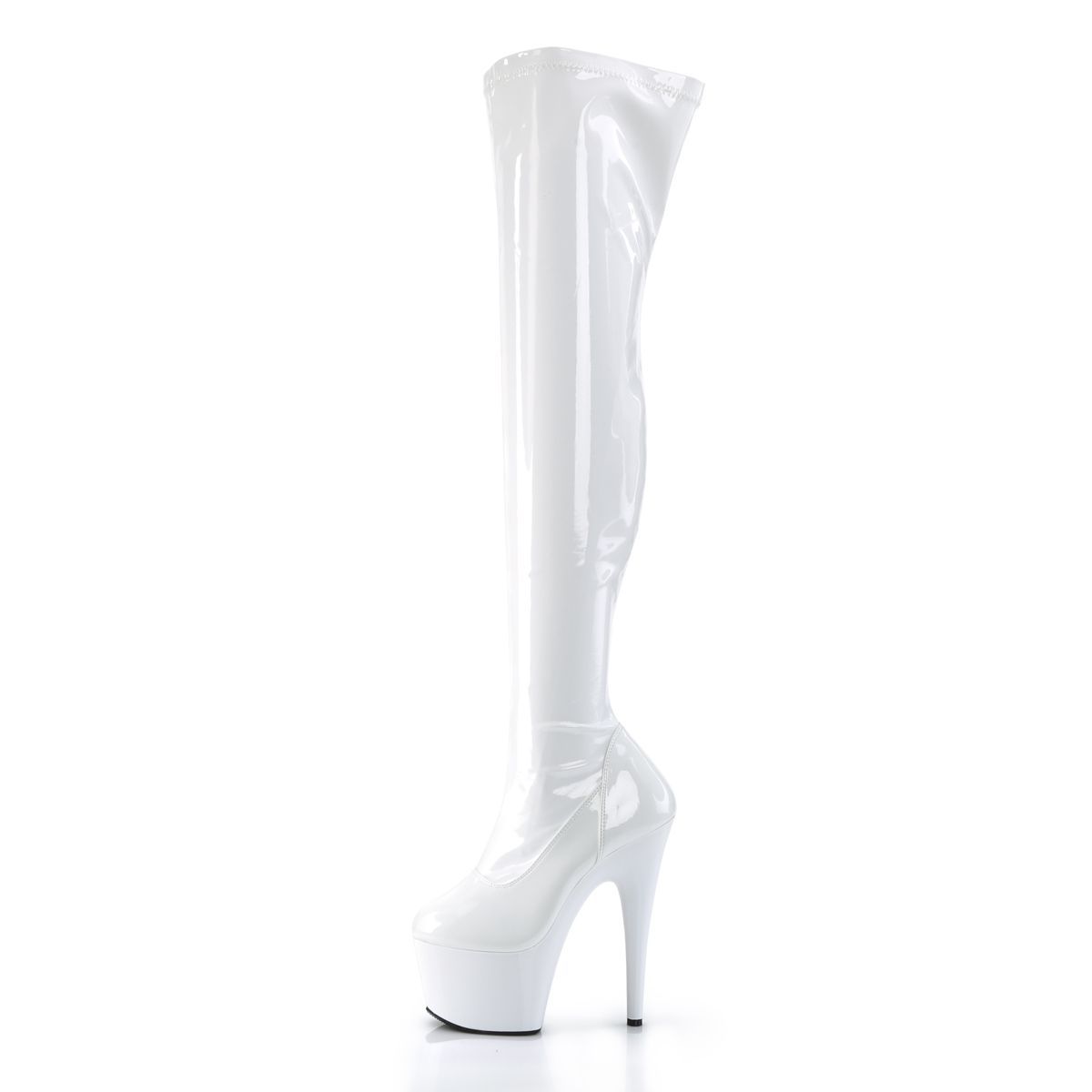【新品未使用】Pleaser プラーザ ホワイト ニーハイブーツ 24.5 25 cm Pleaser プリーザー ニーハイブーツ サイハイブーツ