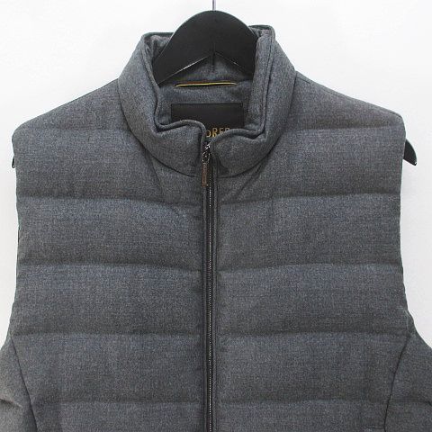 ムーレー MOORER OLIVER-L ダウンベスト 44 灰系 グレー ダブルジップ