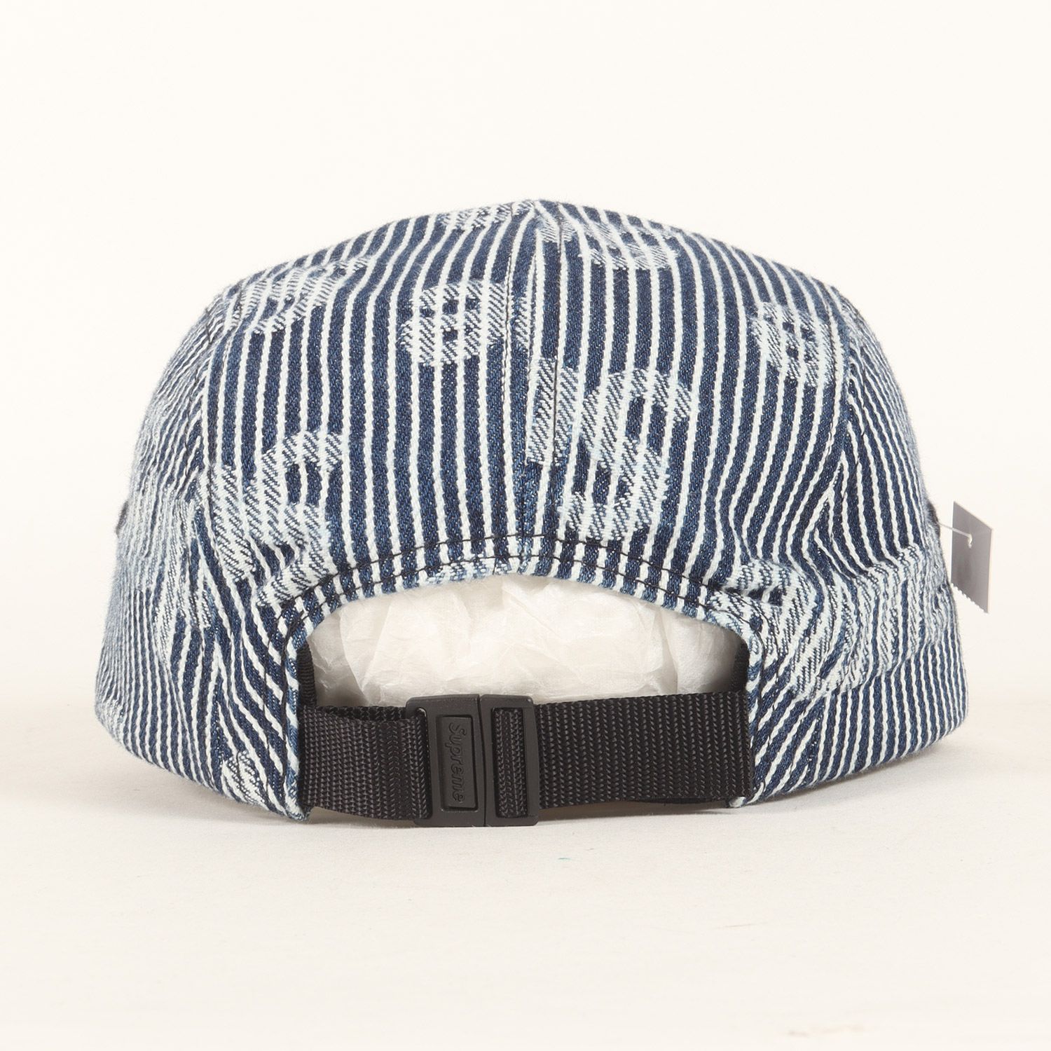 新品 Supreme シュプリーム キャップ 24SS ロゴ柄 ヒッコリー