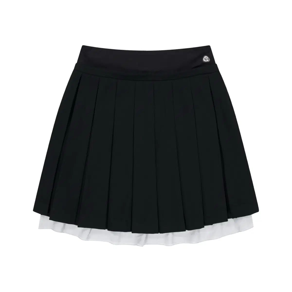 1 こいせいお ダブル ウェスト プリーツ スカート 黒