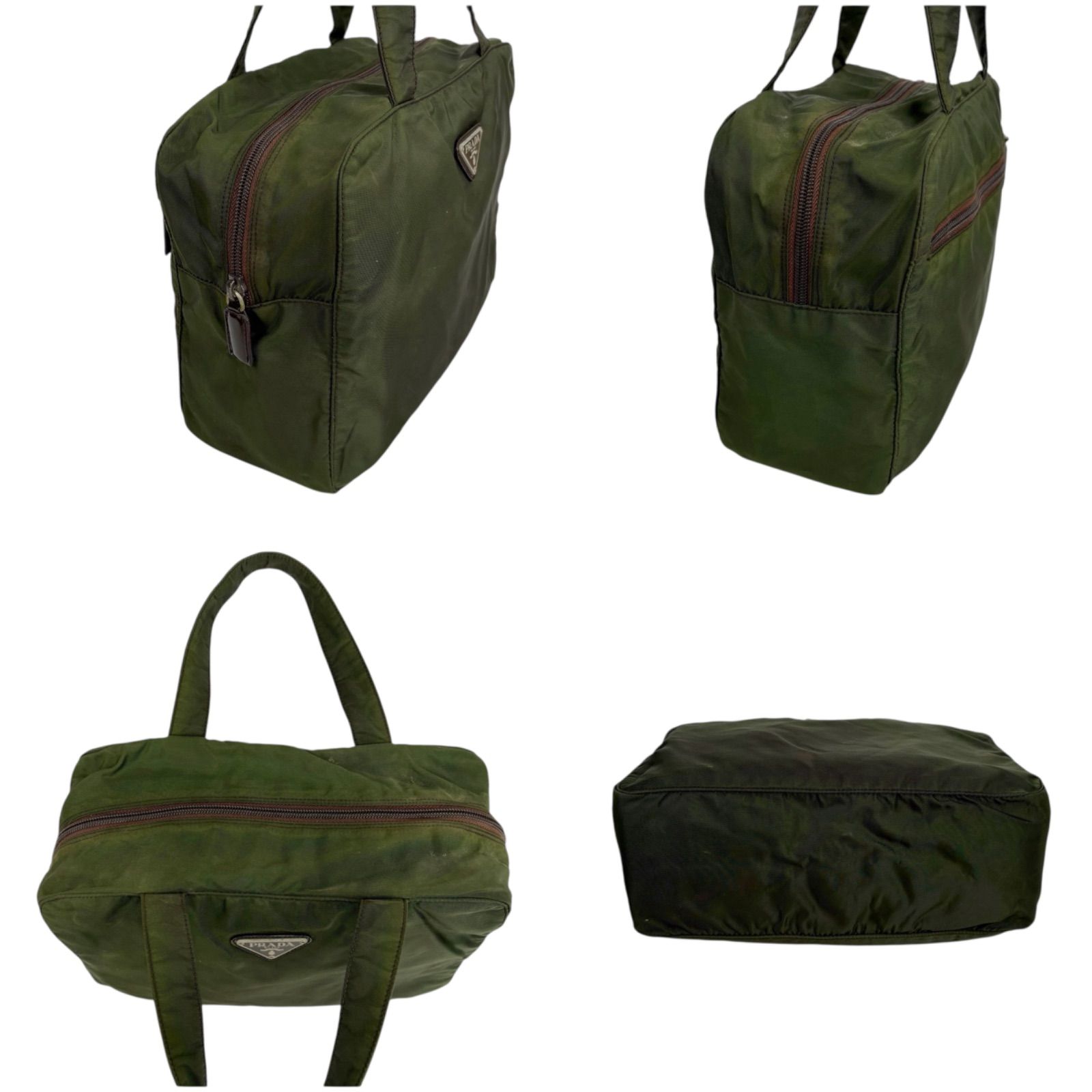 プラダ PRADA トライアングルロゴ ミニボストンバッグ ハンドバッグ