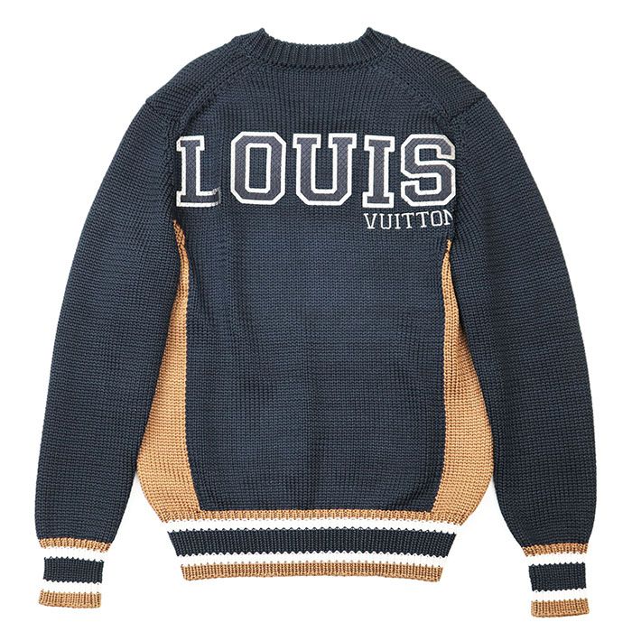 本物 極美品 ルックブック掲載 ルイヴィトン Vデザイン セーター XXL LOUIS VUITTON - 『LOUIS VUITTON』ルイヴィトン (XXL