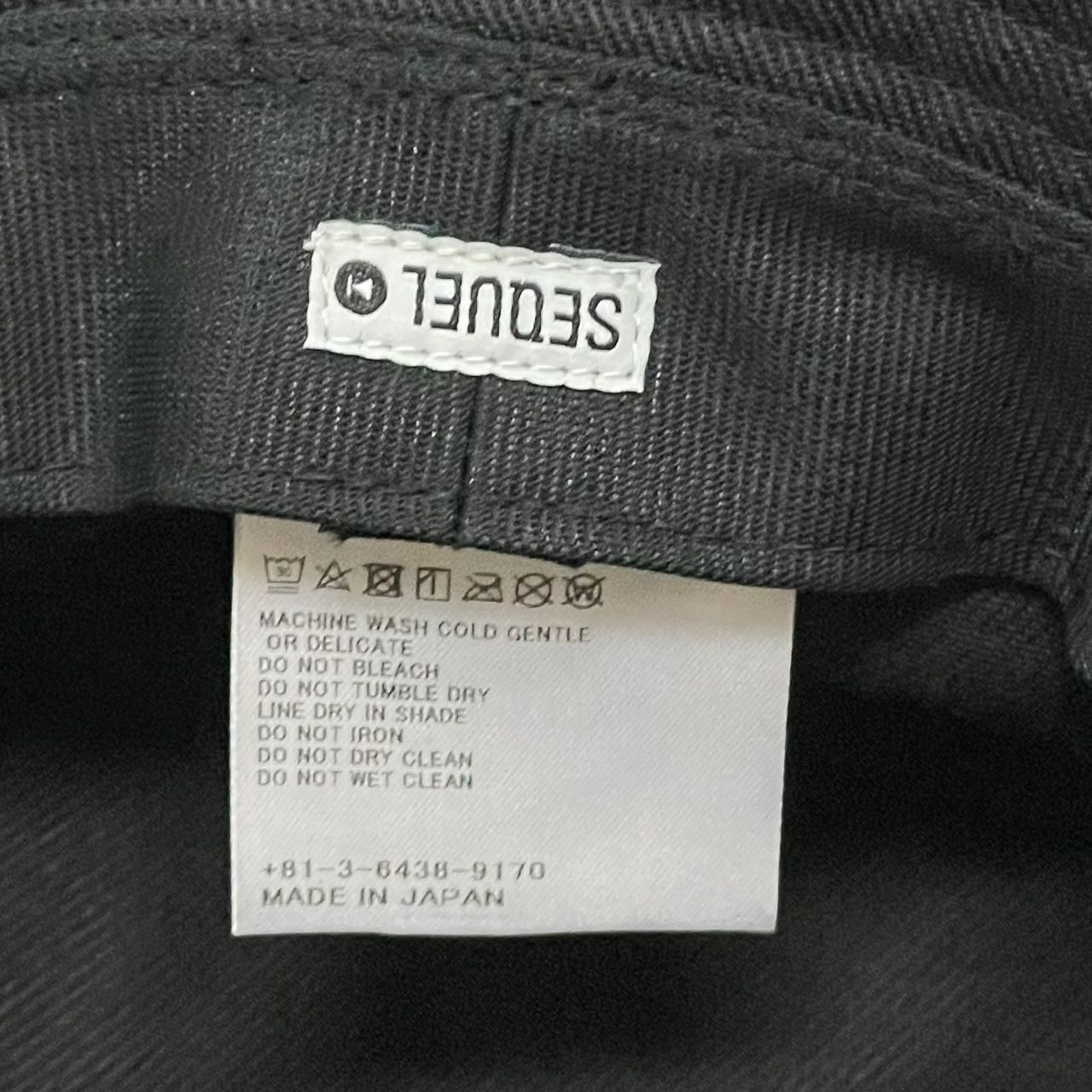 定価13200円 美品 SEQUEL 23SS BUCKET HAT BLACK バケットハット