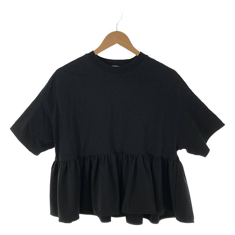 yori◆ヘムフリルワイドTシャツ/FREE/コットン/WHT/yr2111-021sp yori(ヨリ)の「ヘムフリルワイドTee【2021SP】3月上旬入荷」 - PARTE