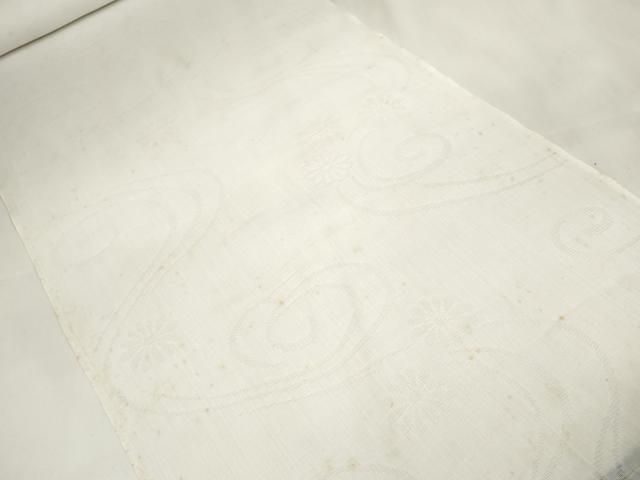 平和屋着物＊夏物 長襦袢 反物 着尺 小千谷本麻紋紗 流水花紋紗 吉新織物謹製 証紙付き 麻 ♥ DAAW7597zzz