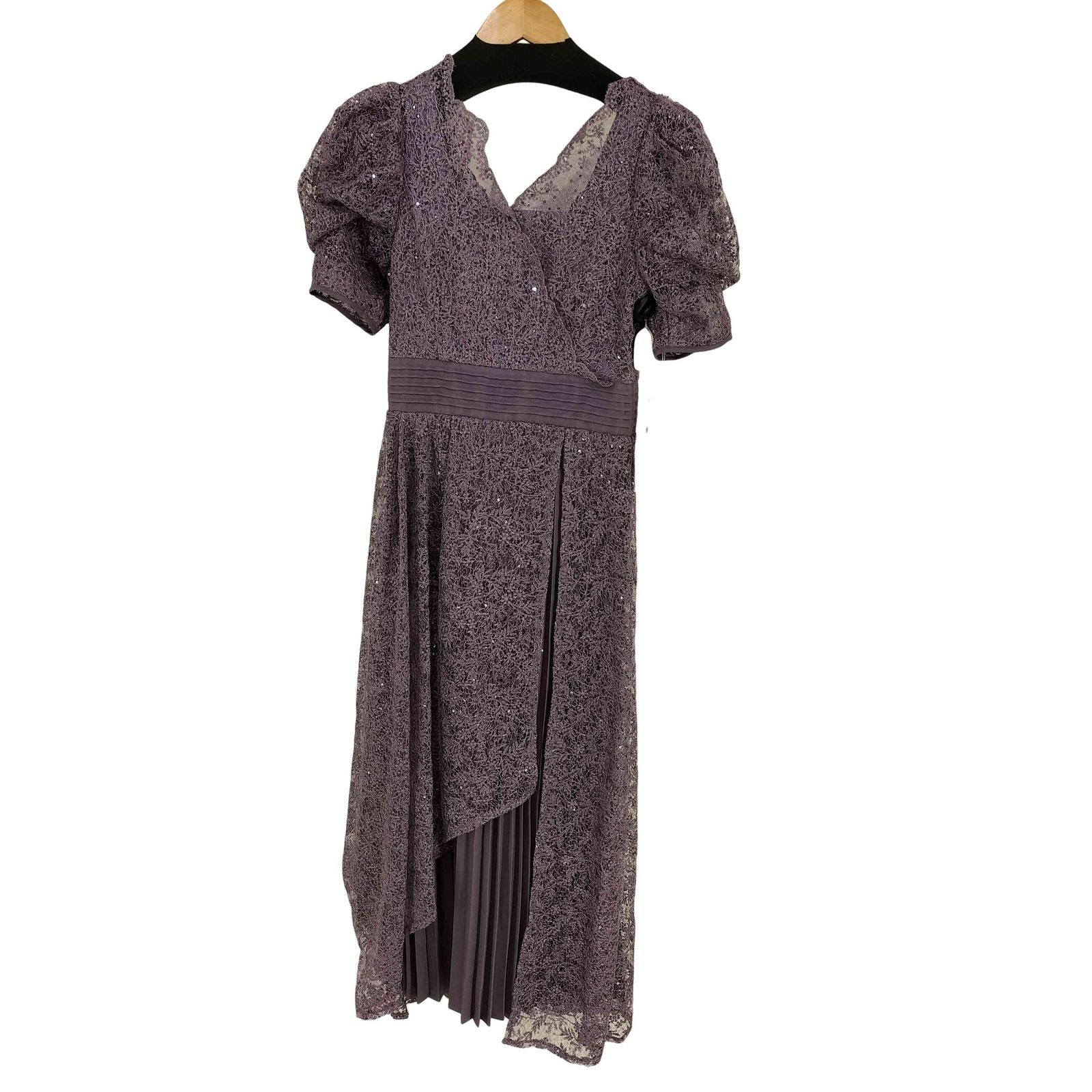 【美品】LILY BROWN カシュクールフラワーレースドレス LilyBrown リリーブラウン カシュクールフラワーレースドレス