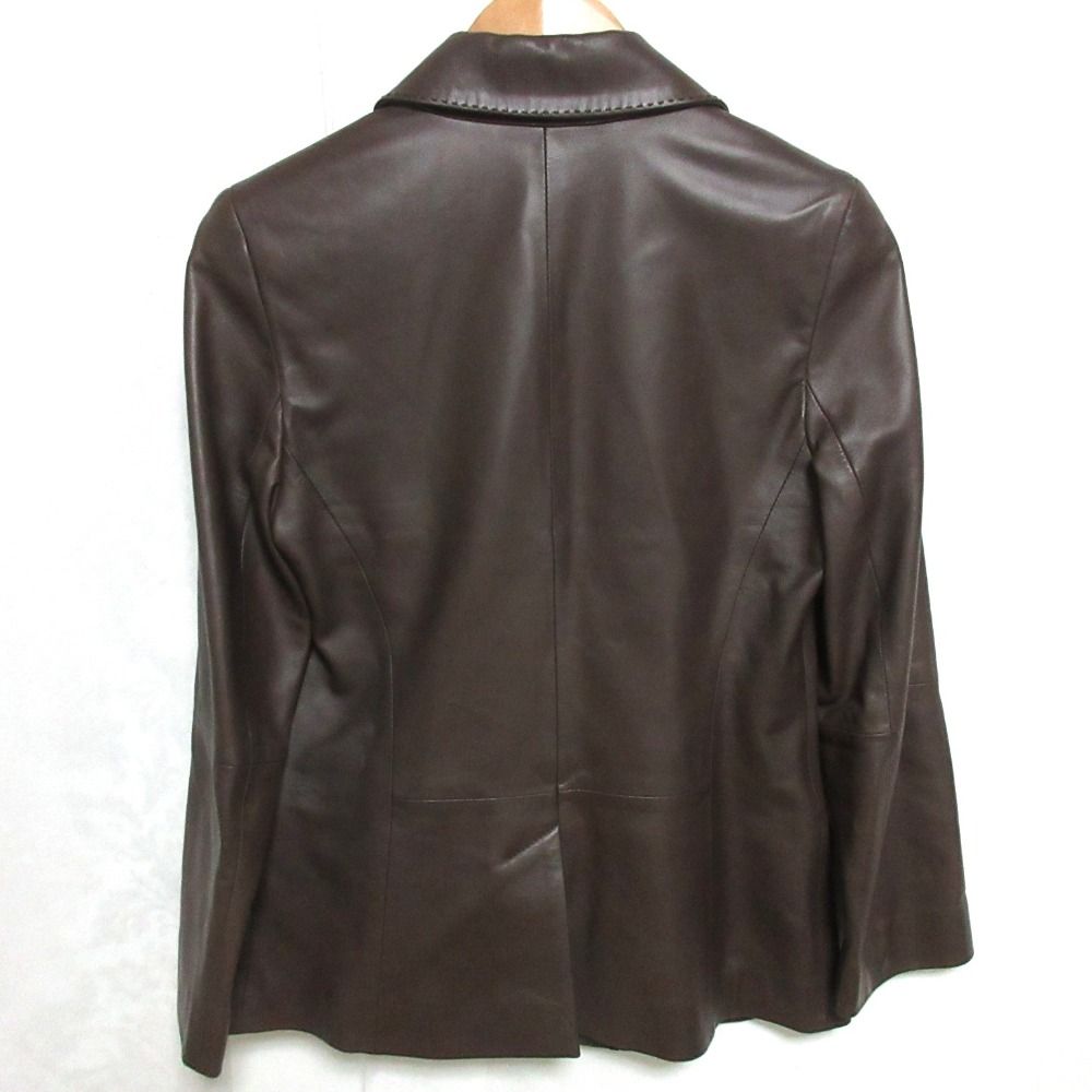 良品 LOEWE ロエベ ナッパレザー アナグラムボタン シングル  