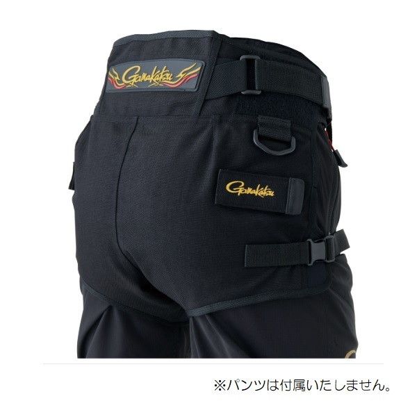 がまかつ ウェア GM3726 CORDURA R ヒップガード ハイバックタイプ ブラック L