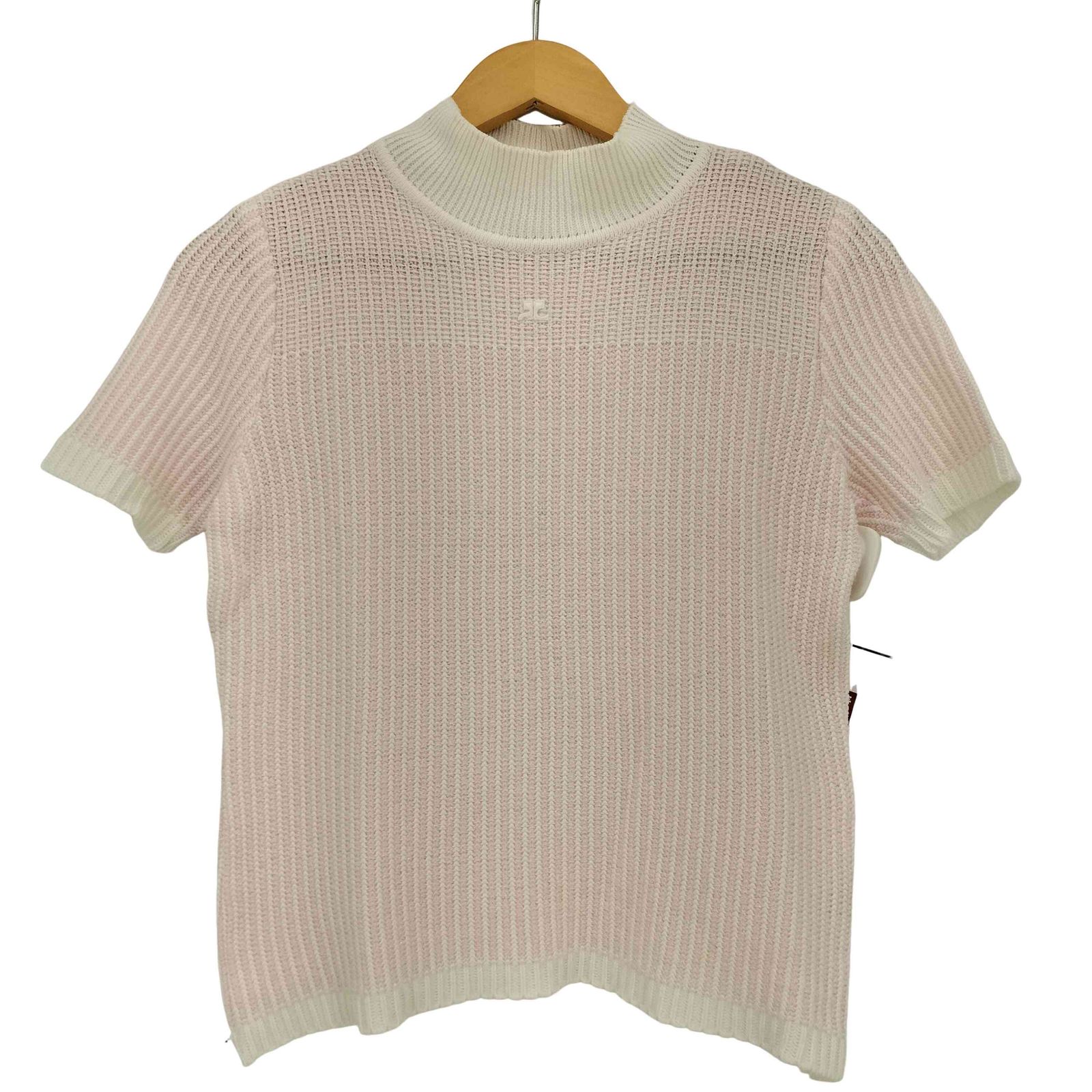 Courreges - 新品未使用 正規品 クレージュ ロゴ 半袖 ニット
