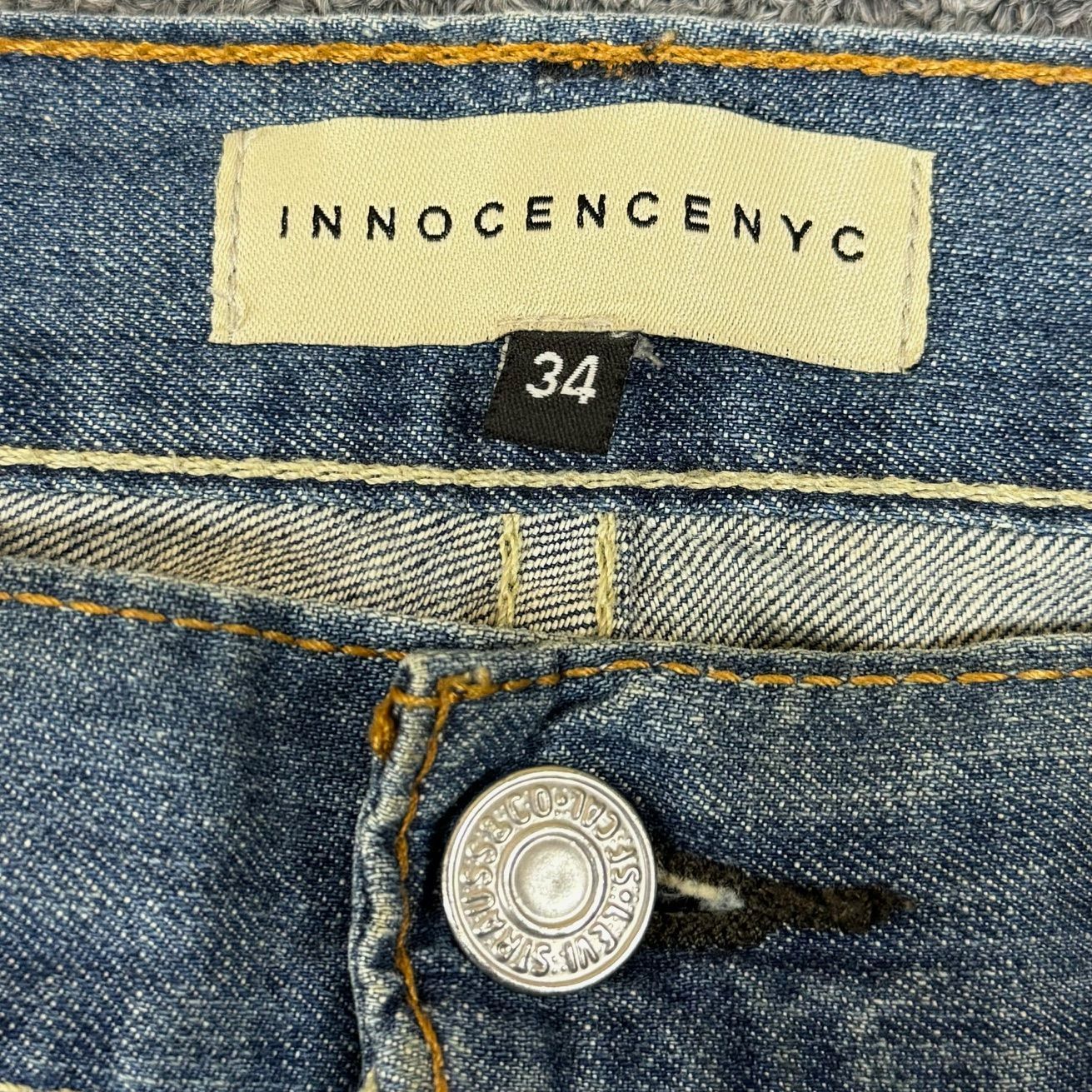 INNOCENCE NYC Stitch Paint Denim Pants INSTDM01 クラッシュ リペア