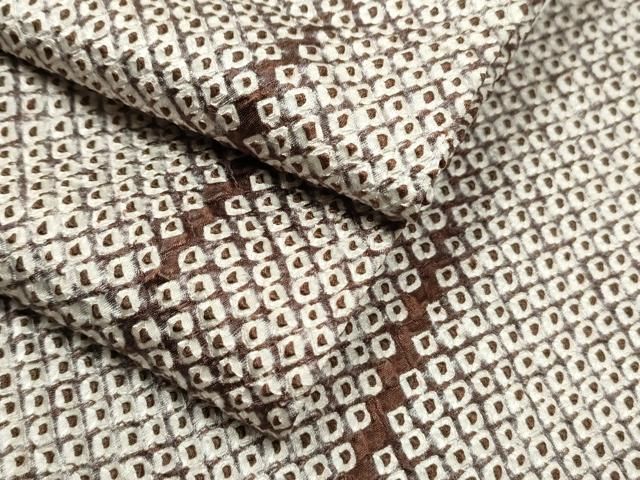 平和屋着物○絞りの開祖 竹田庄九郎 上質な小紋 総絞り 吉祥文 正絹