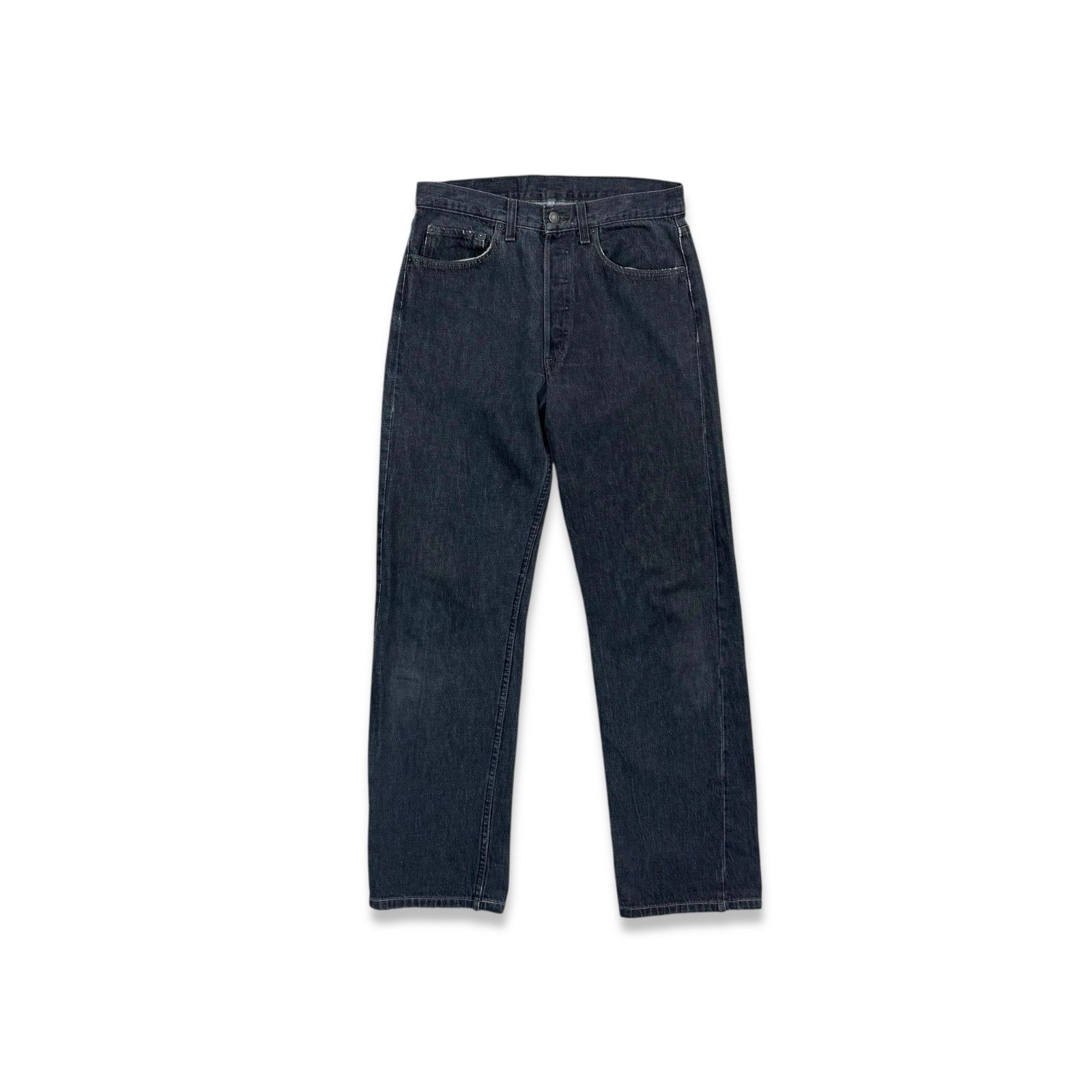 90 s アメリカ製 Levi’s リーバイス 501 ヤーンダイブラックデニムパンツ W 32 L 36 先染め 黒 ジーンズ ジーパン ヴィンテージ ビンテージ