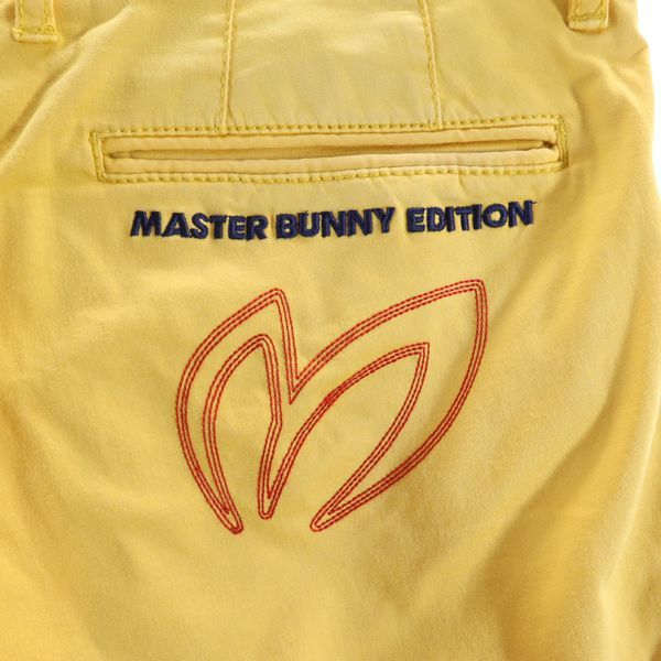 マスターズバニーエディション ゴルフ ロゴ刺繍 パンツ 5 イエロー MASTER BUNNY EDITION メンズ 【220826】 【中古】