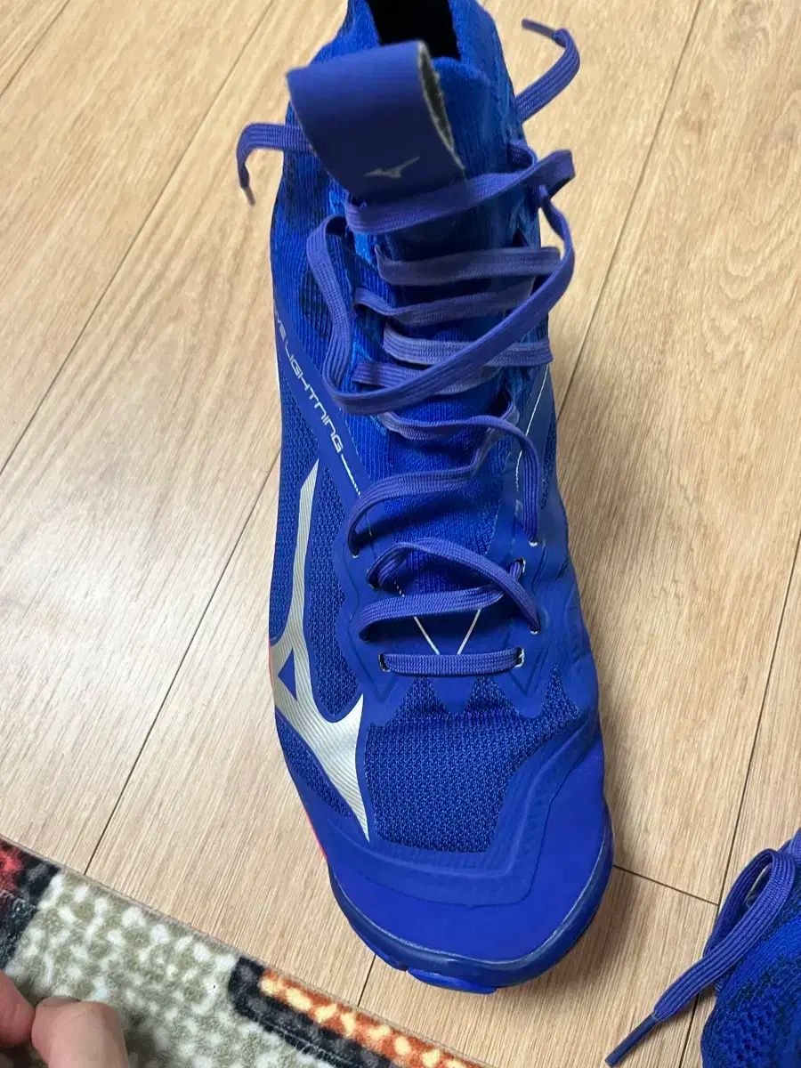 Mizuno ミズノ 波 ライトニング NEO₍ネオ ハイトップ ブルー ボクシング