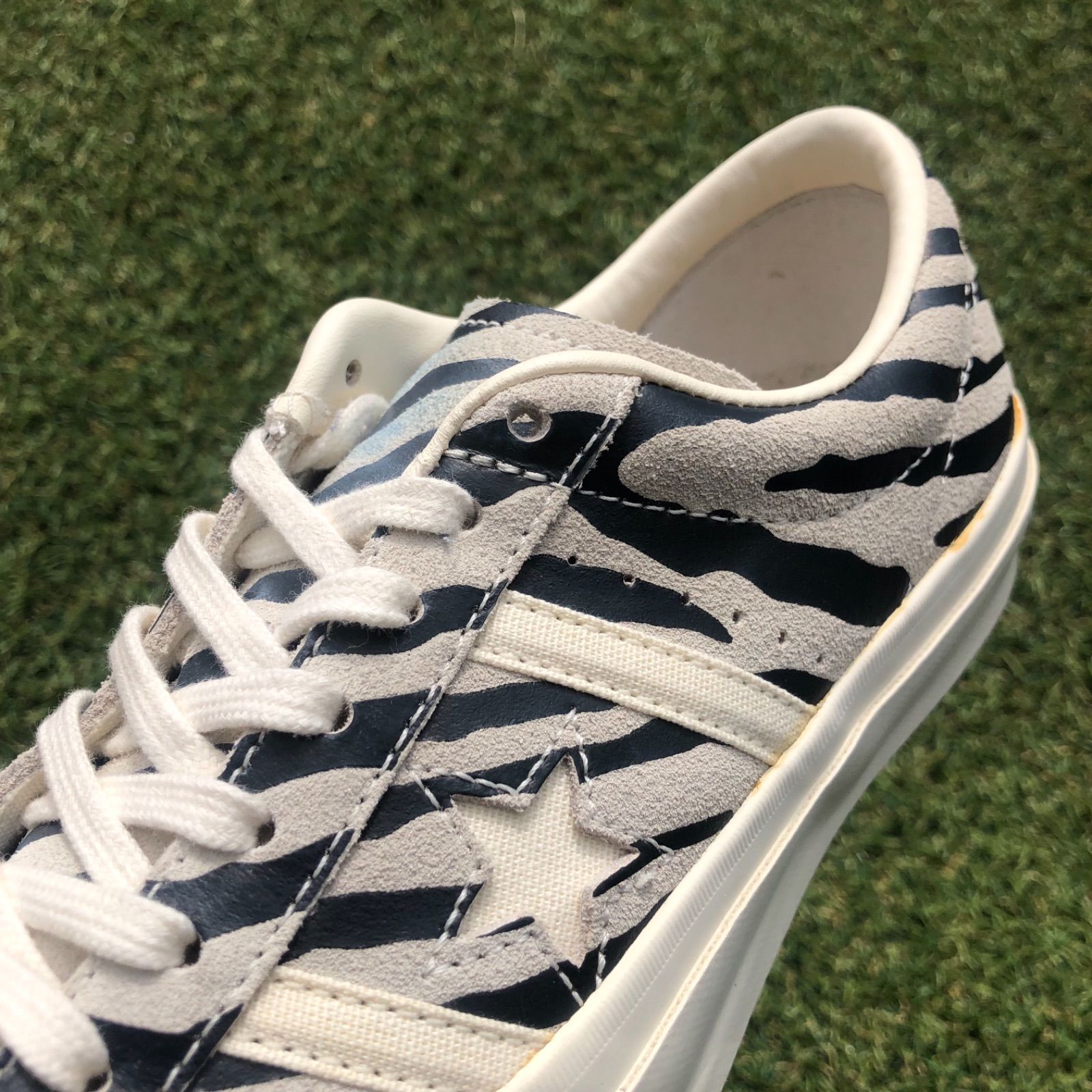 新同23.5 converse コンバース スター&バーズ ゼブラスエード H3