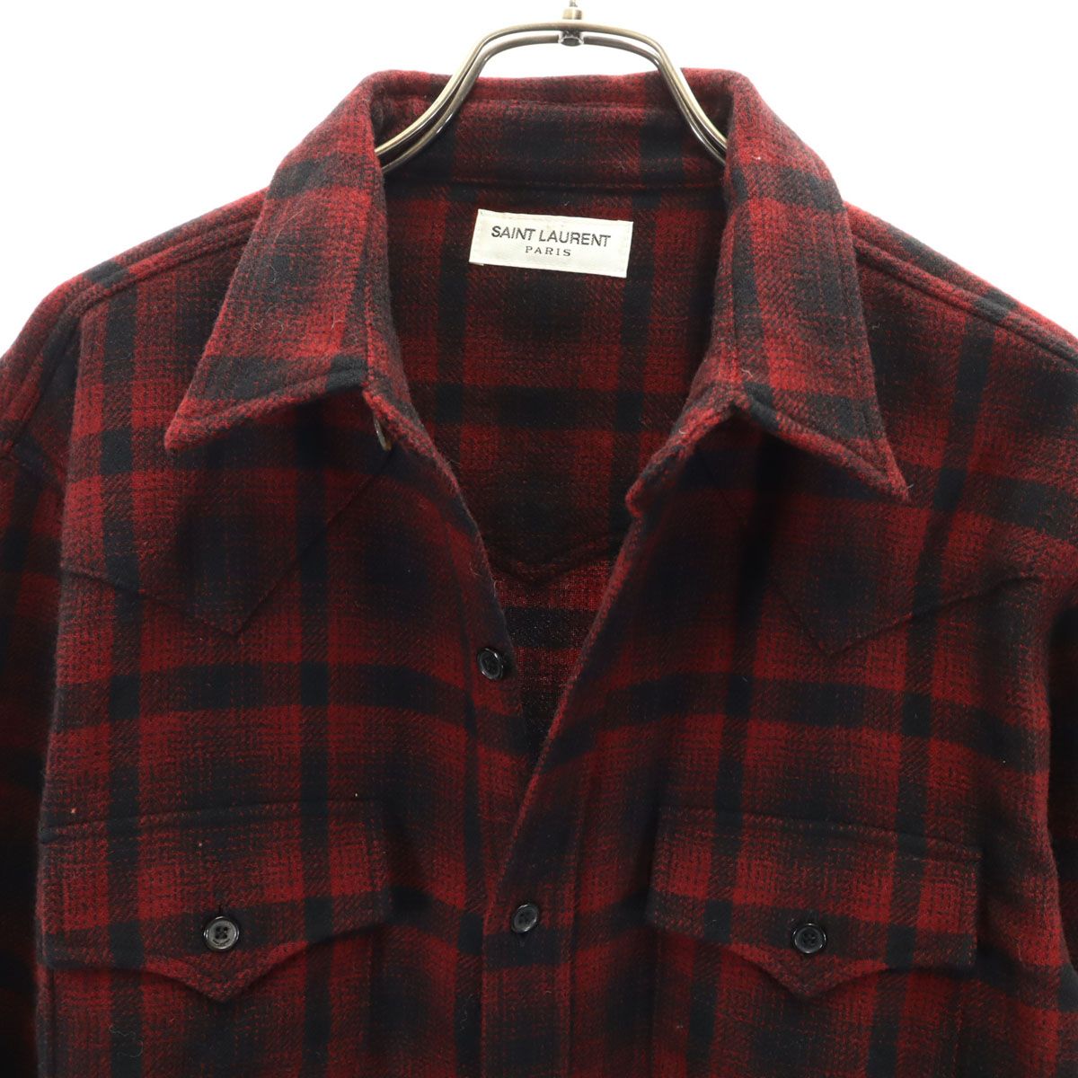 SAINT LAURENT PARIS サンローランパリ 日本製 ウールブレンド