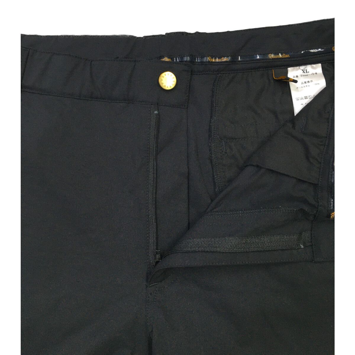 メンズ レザレクション Resurrection パンツ XL ブラック 黒