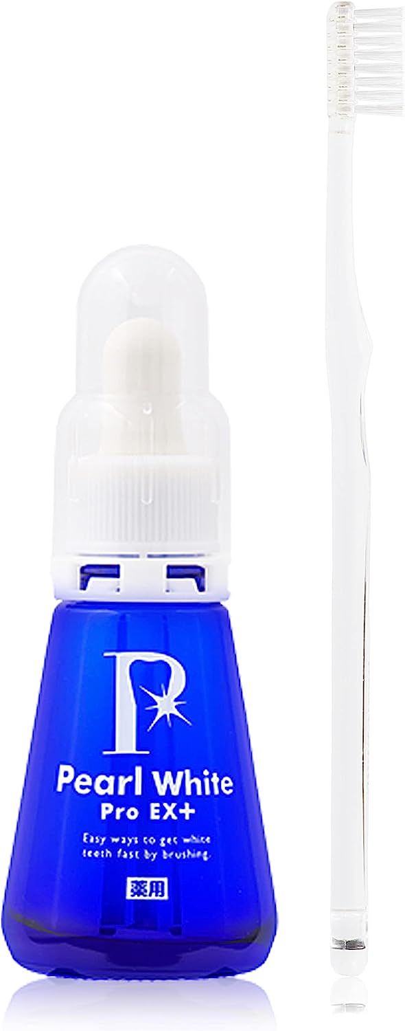 Amazonから発送 新成分 薬用パール ホワイト プロ EXプラス 歯のホワイトニング 自宅で簡単 白い歯 虫歯予防 1本＋おまけ付き ローズミントの香り