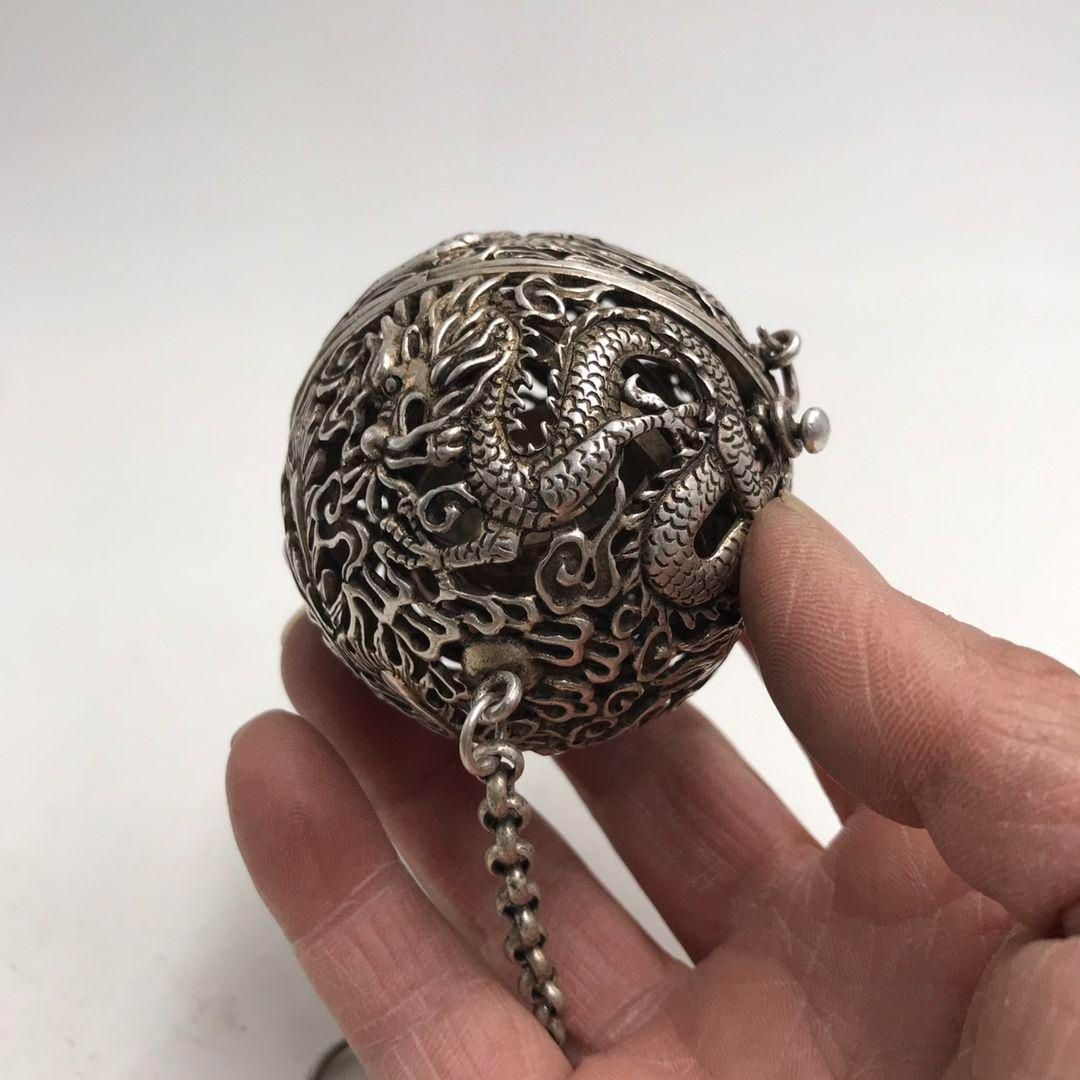 銅器 透かし彫りの九竜香炉風水グッズ  小物 装飾品 彫刻 工芸品 美術品 置物 林明志 透彫りブロンズ『吉祥龍鳳香炉』 | 東京書芸館公式通販