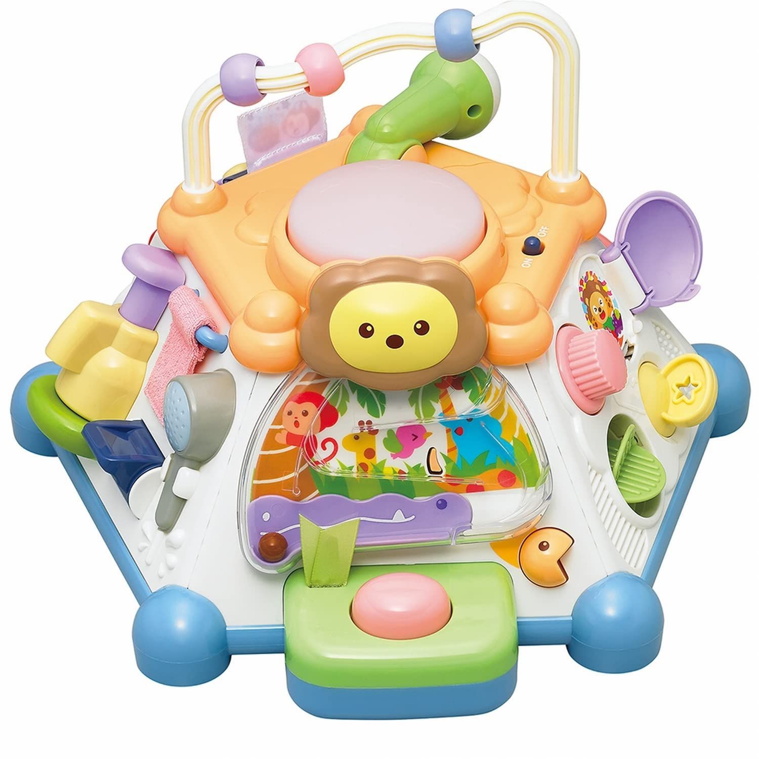 【在庫処分】やみつきボックス+ ( 知育玩具 / 指先遊び / 発育 たのしく知育! ) パステルカラーが可愛い ( 音が鳴る / ぴかぴか トイローヤル 光る ) 0歳 1歳 2歳 赤ちゃん向けおもちゃ