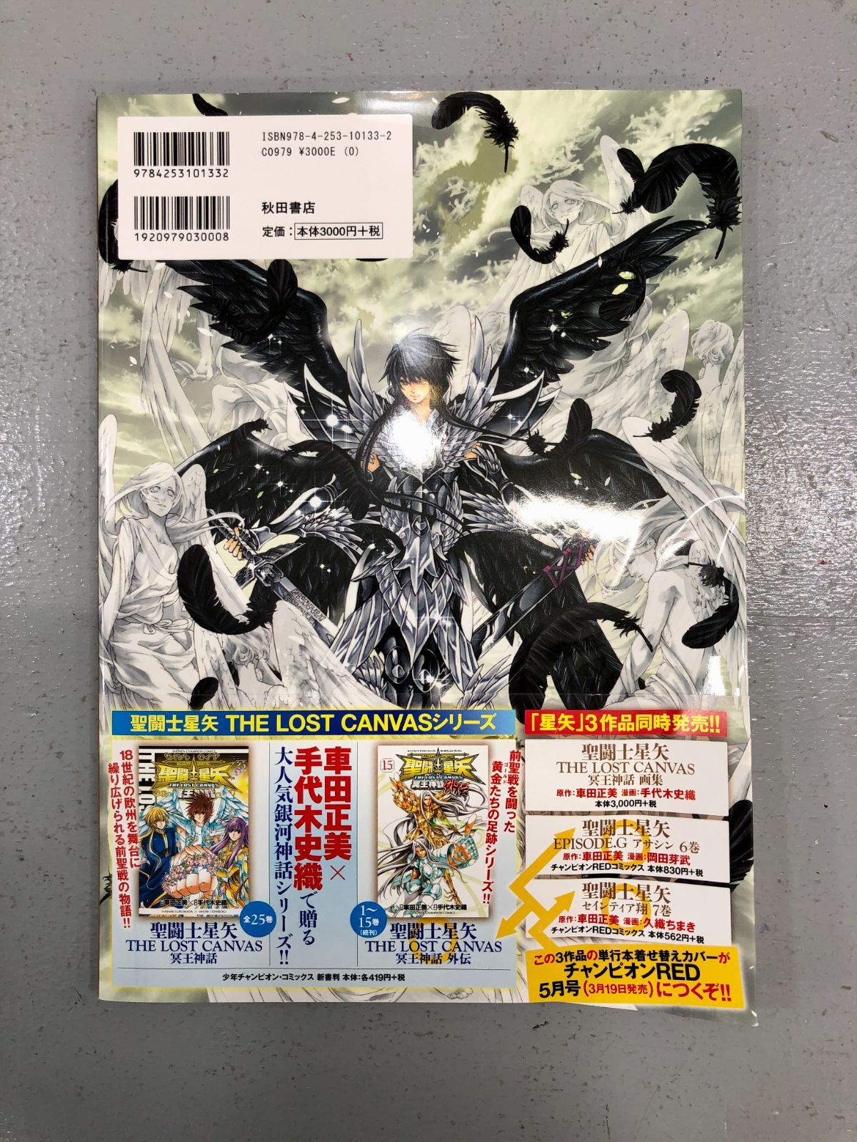 聖闘士星矢 THE LOST CANVAS 画集　初版 秋田書店 - 聖闘士星矢 THE LOST CANVAS 冥王神話画集 車田正美