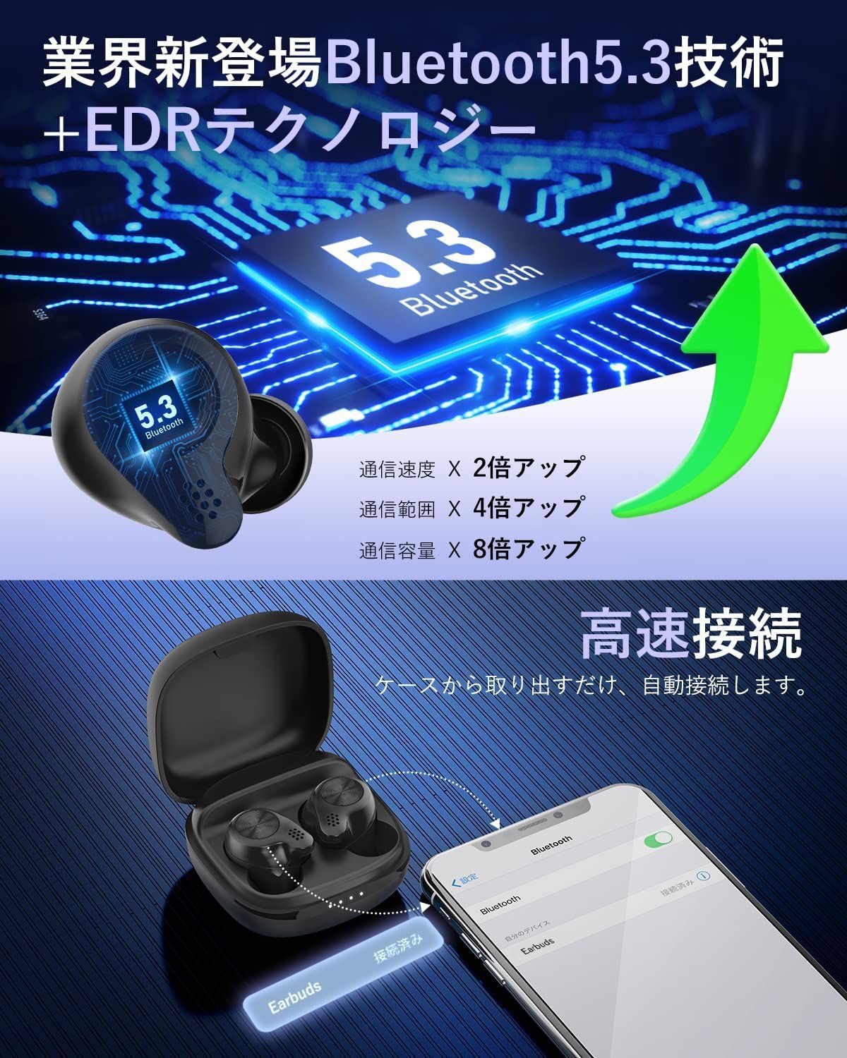 イヤホン Bluetooth EDR ノイズキャンセル 通話マイク - 通販