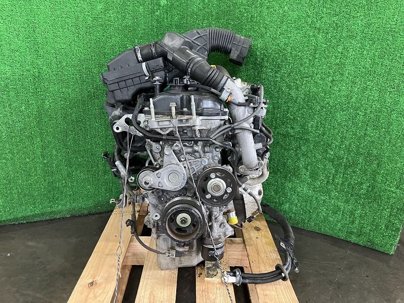 スペーシア MK53S エンジンASSY カスタム ハイブリッドXSターボ 4WD B766223 ZSF