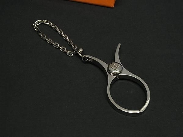 ♥ HERMES エルメス フィルー グローブホルダー 手袋ホルダー チャーム メンズ レディース シルバー系 FS4715