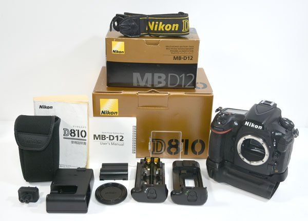 ☆元箱、バッテリーパック(MB-D12)付！Nikon ニコン D810