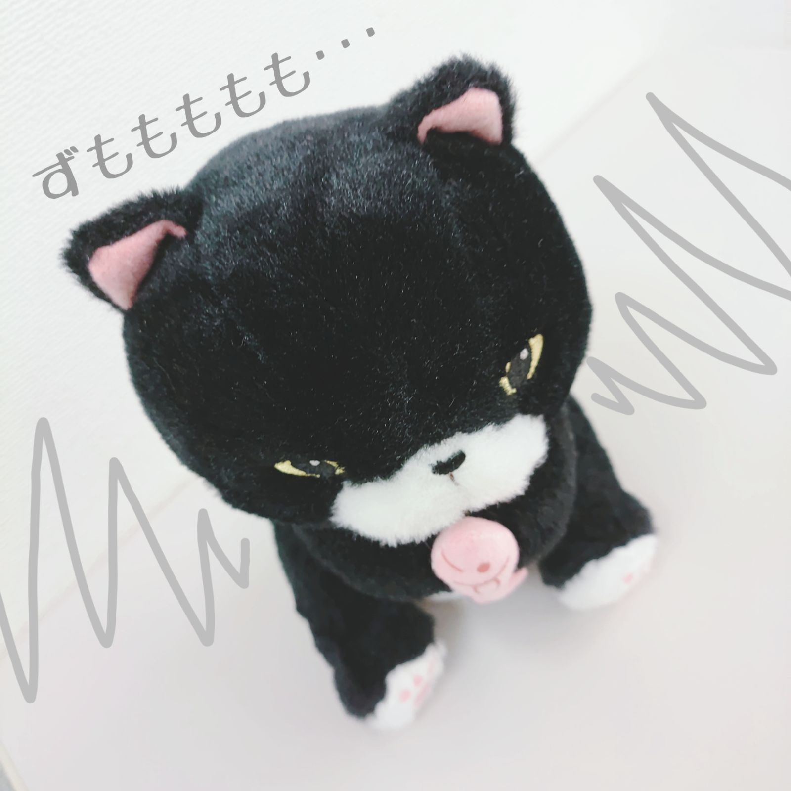 S145 ちんまりマンチカン おじき ぬいぐるみ ねこ ネコ 猫