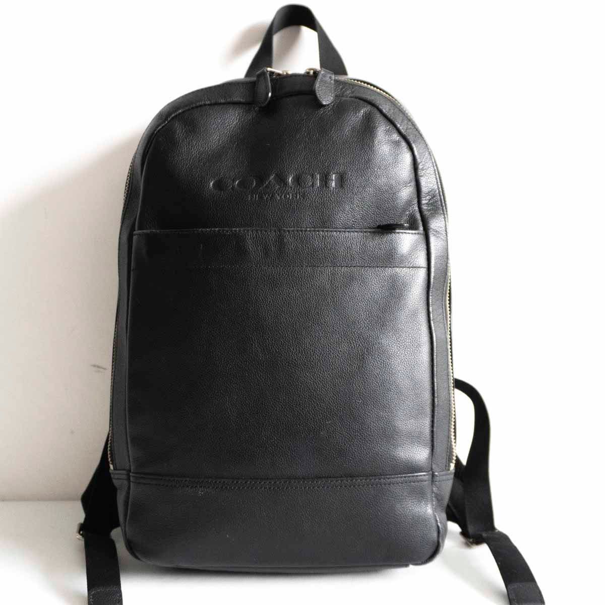 高級品】COACH 【F54135/ チャールズ スポーツ カーフ レザー バックパック】ブラック リュック コーチ 鞄 バッグ 2406477 -  メルカリ