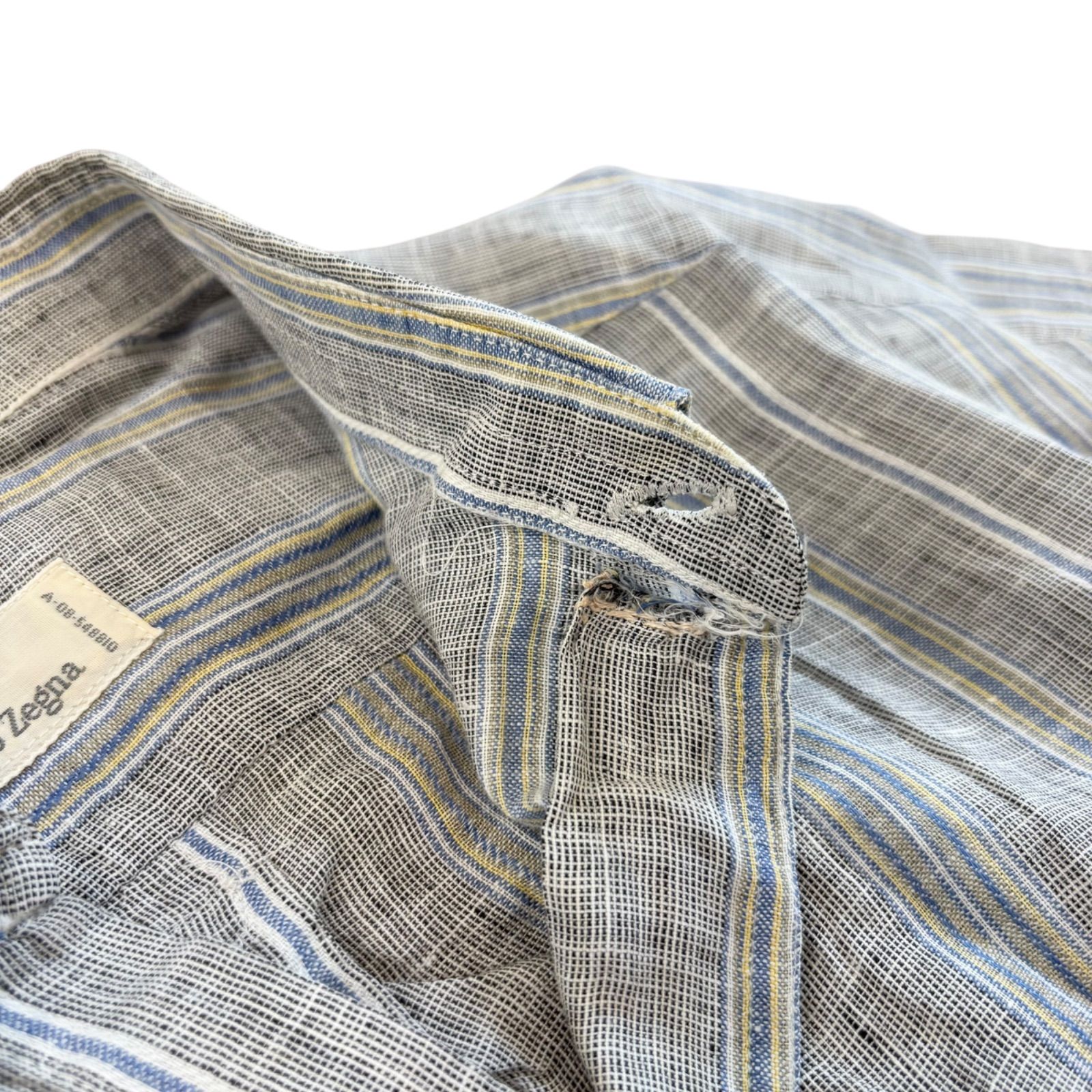 TR9 Ermenegildo Zegna エルメネジルドゼニア リネン 半袖シャツ