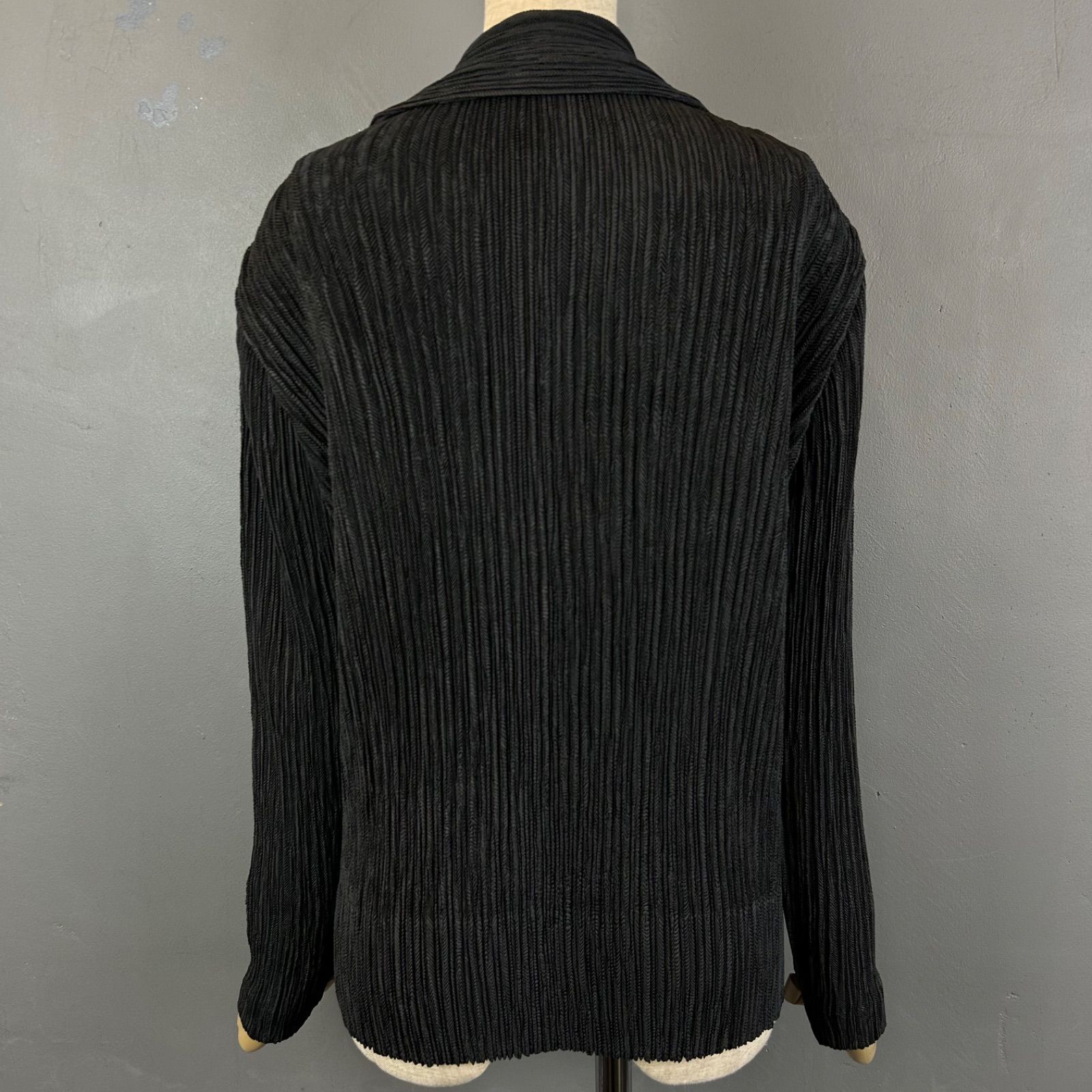 日本製 SPECCHIO PLEATS Cardigan Black 40 スペッチオ シャトル