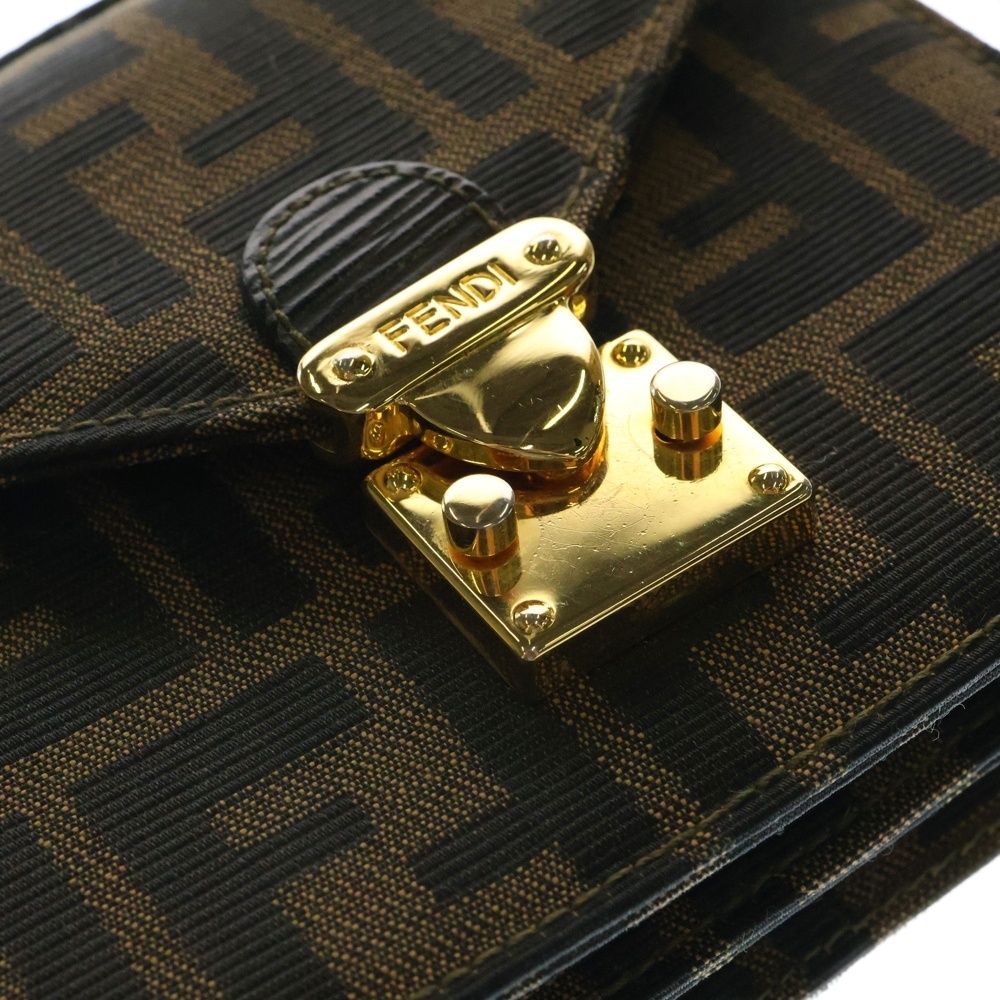 FENDI (フェンディ) ズッカ柄 ショルダーバッグ ミニバッグ