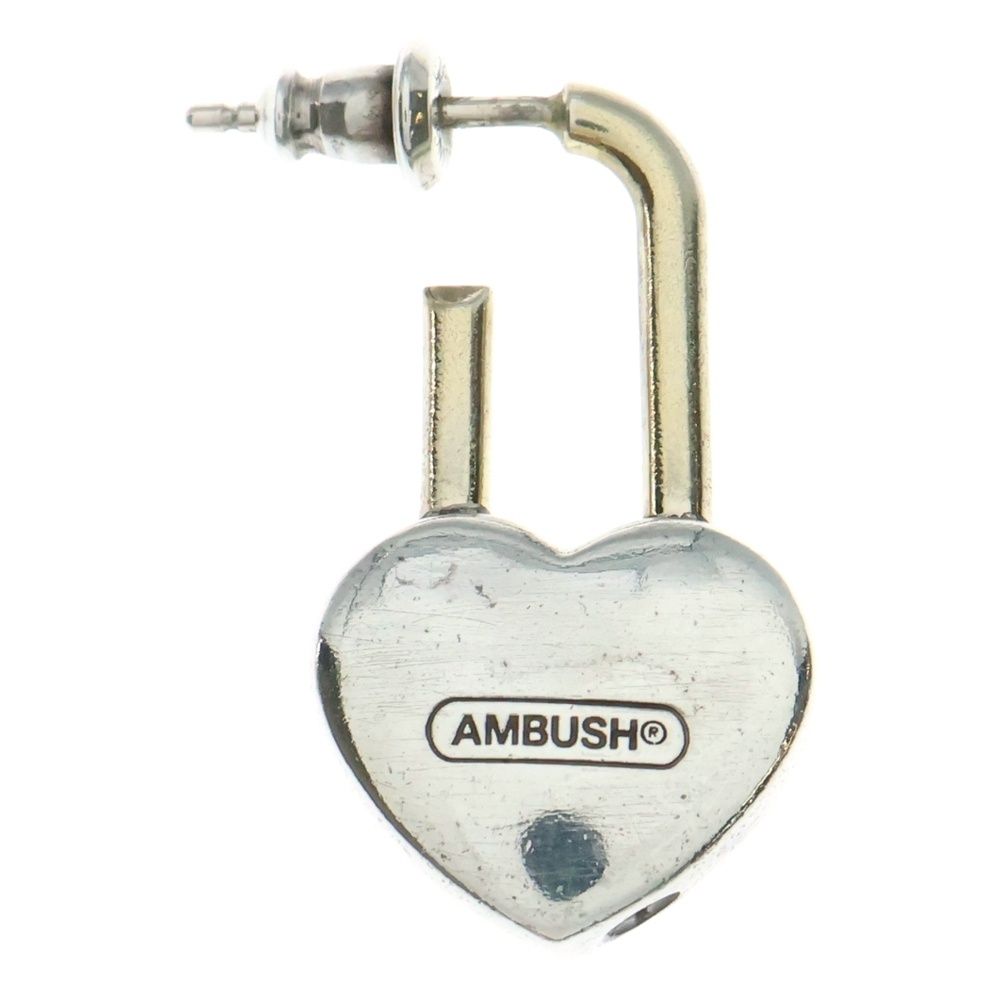 AMBUSH アンブッシュ SMALL HEART PADLOCK EARRING ピアス シルバー