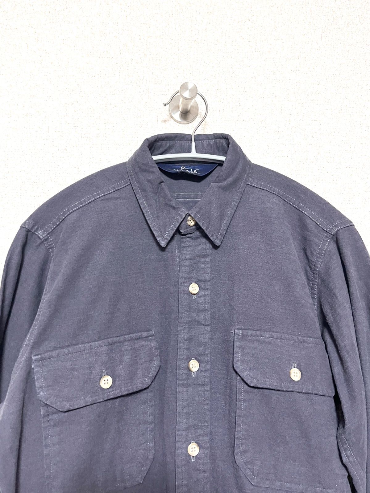 WOOLRICH】80s USA製 L/S シャモアクロスシャツ ウールリッチ WOOLRICH】80s USA製 L/S シャモアクロスシャツ ウールリッチ