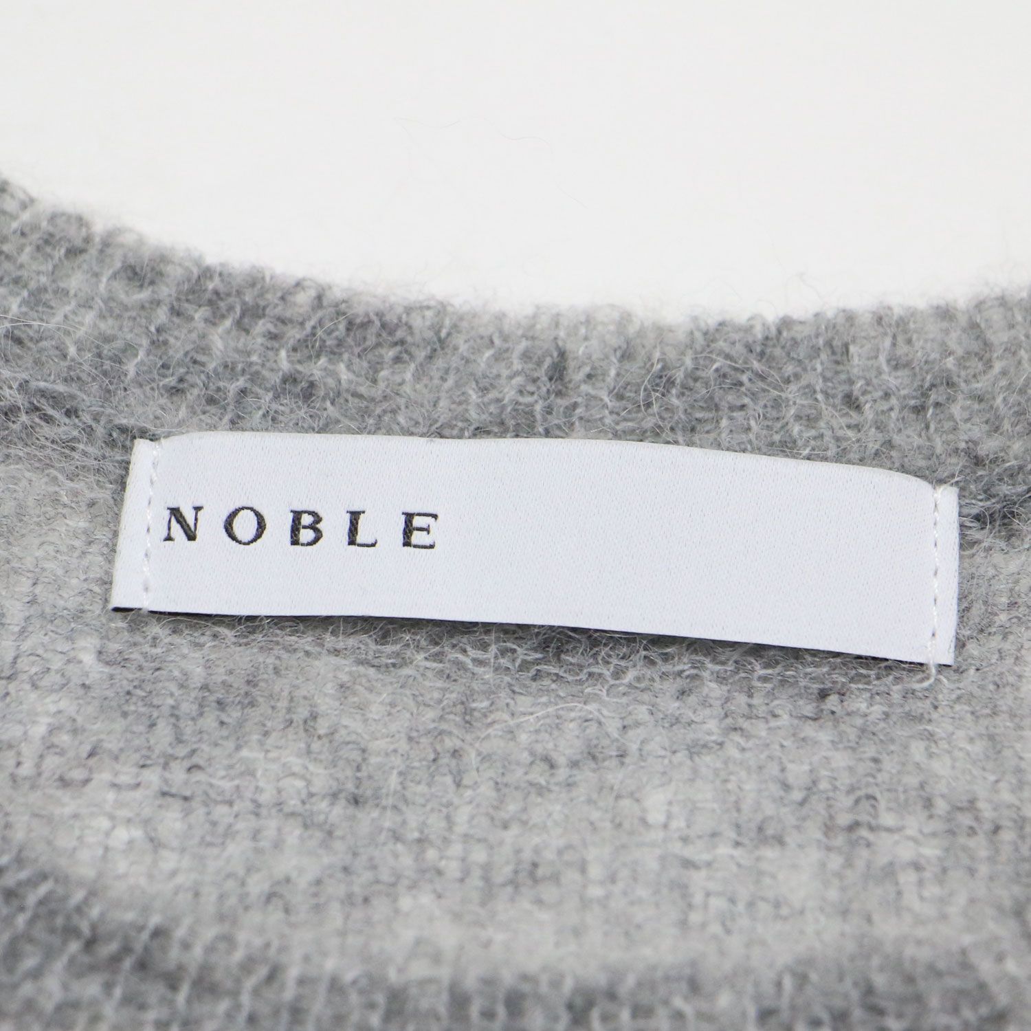 NOBLE ノーブル ニット グレー サイズ:FREE | 24秋冬 ファイン  