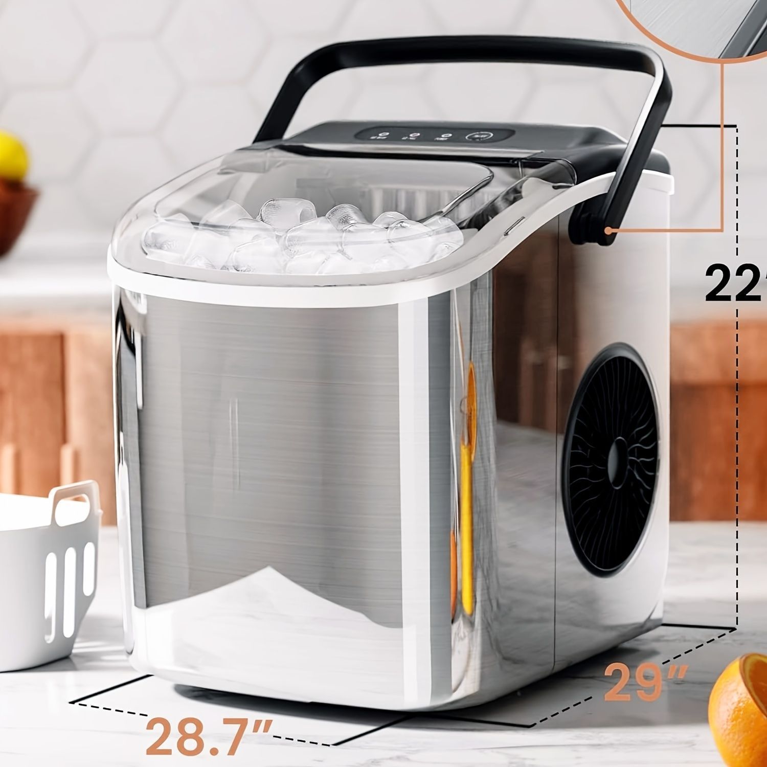 【新品未使用】製氷機 ステンレス鋼仕上げ 透明窓 Amazon.co.jp: Joy Pebble 製氷機 ステンレス鋼仕上げ 透明窓 氷つくり