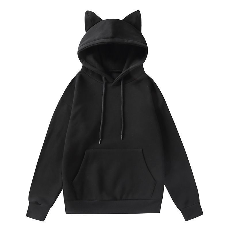 パーカー レディース パーカー フード付き 長袖 ねこみみ 猫耳 トップス 微起毛 カジュアル かわいい おしゃれ パーカー レディース プルオーバーパーカー フード付き 猫耳