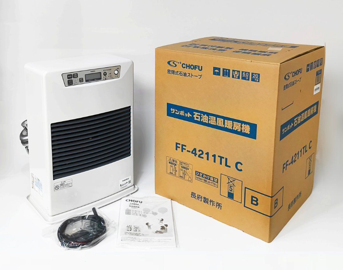 Z10668》サンポット FF式石油温風暖房機 FF-4211TL C 密閉式石油ストーブ 長府製作所 未使用品 ○ - メルカリ