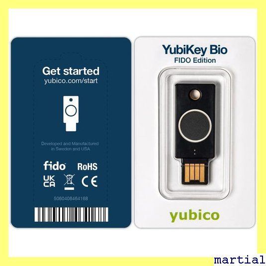 ☆人気商品☆ Yubico YubiKey Bio Fido Edi 認証/高 /耐衝撃性/防水/IP68 キーホルダー型 301 - メルカリ