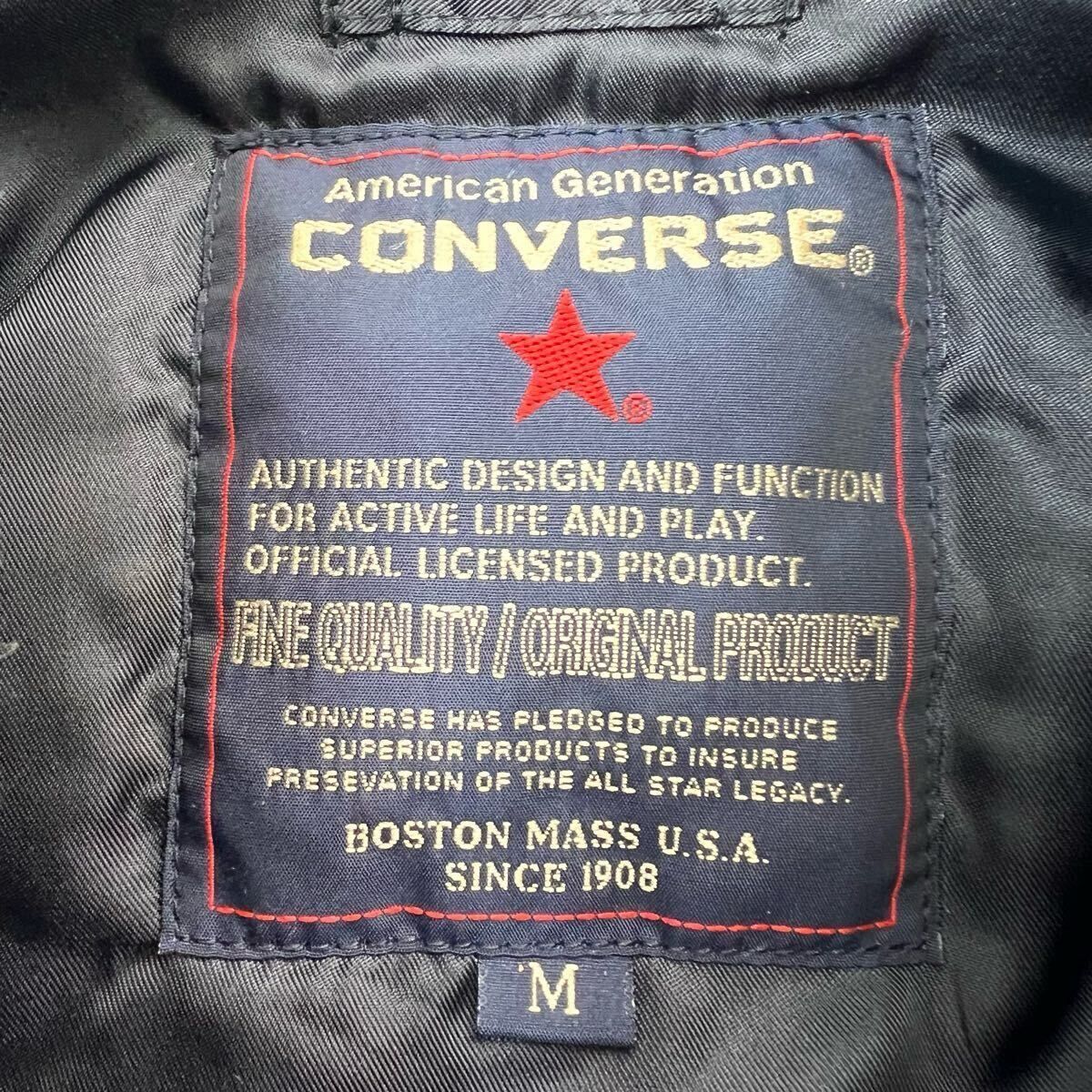 (希少) MA-1フライトジャケット ブラック converse CONVERSE コンバース ブラック MA-1 フライトジャケット