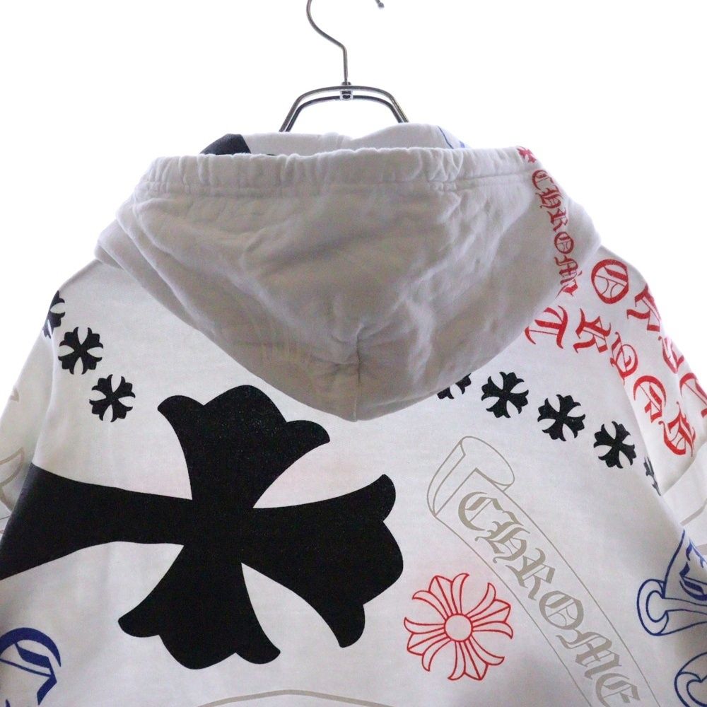 入手難◆送料込【CHROME HEARTS】ステンシル パーカー ホワイト CHROME HEARTS クロムハーツ STENCIL HOODIE ステンシル