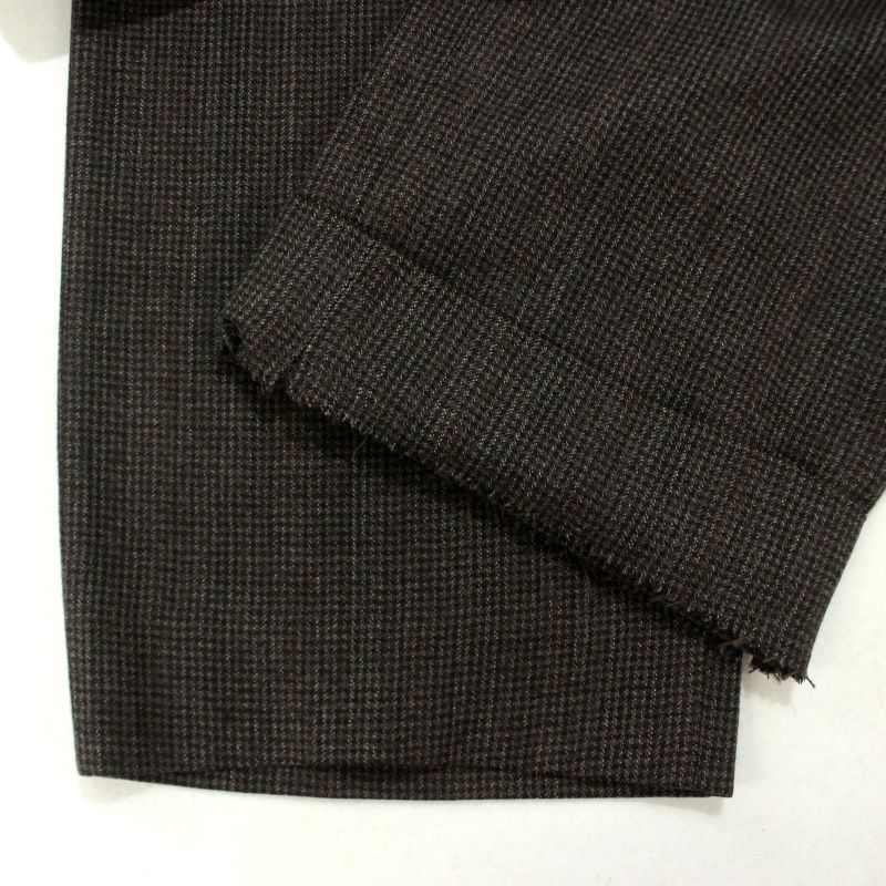 80s vintage BURBERRY 千鳥格子 2タック ウール スラックス