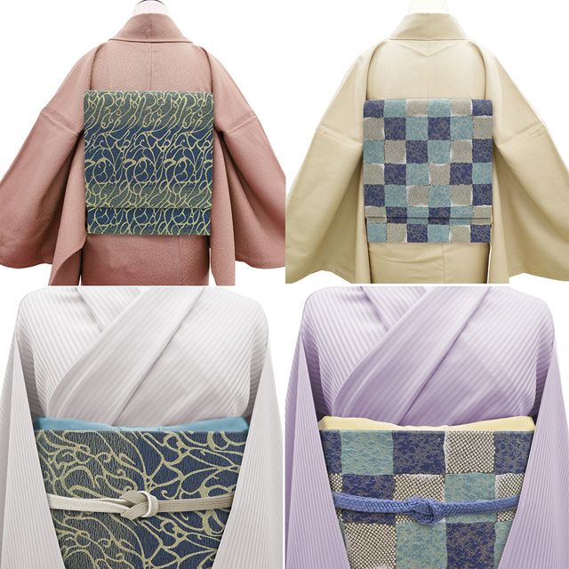 ☆新品未使用品☆染袋帯　仕立上　京都勘兵衛　グレー地 ☆新品未使用品☆染袋帯 仕立上 京都勘兵衛 グレー地
