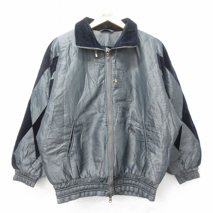 XL/古着 ロンドンフォグ 長袖 ナイロン ジャケット メンズ グレー他 内側キルティング 24oct01 中古 アウター