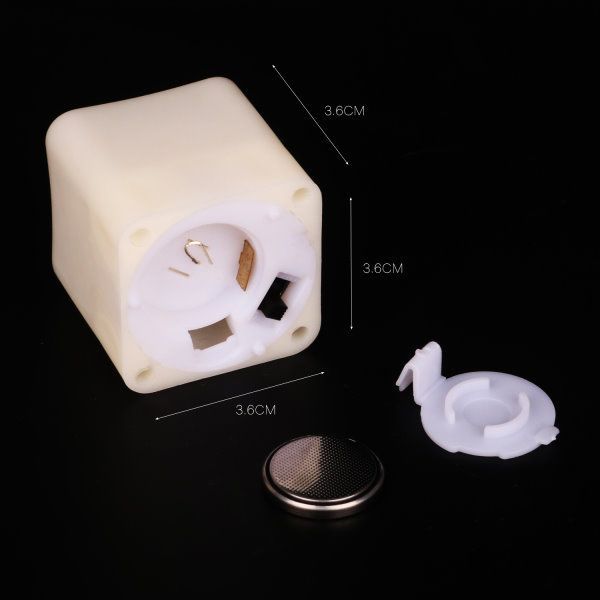 1個【四角い LEDキャンドル】36mm角×高さ35mm キューブ ブロック 四角