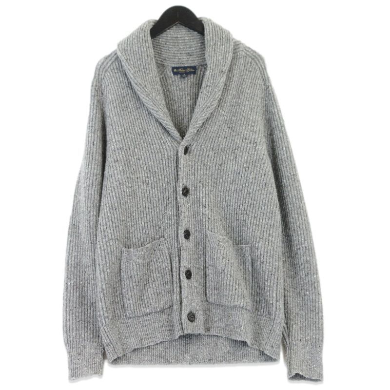 Brooks Brothers ブルックスブラザーズ ショールカラー カーディガン メリノウール 100185104 ウール グレー M 70016921
