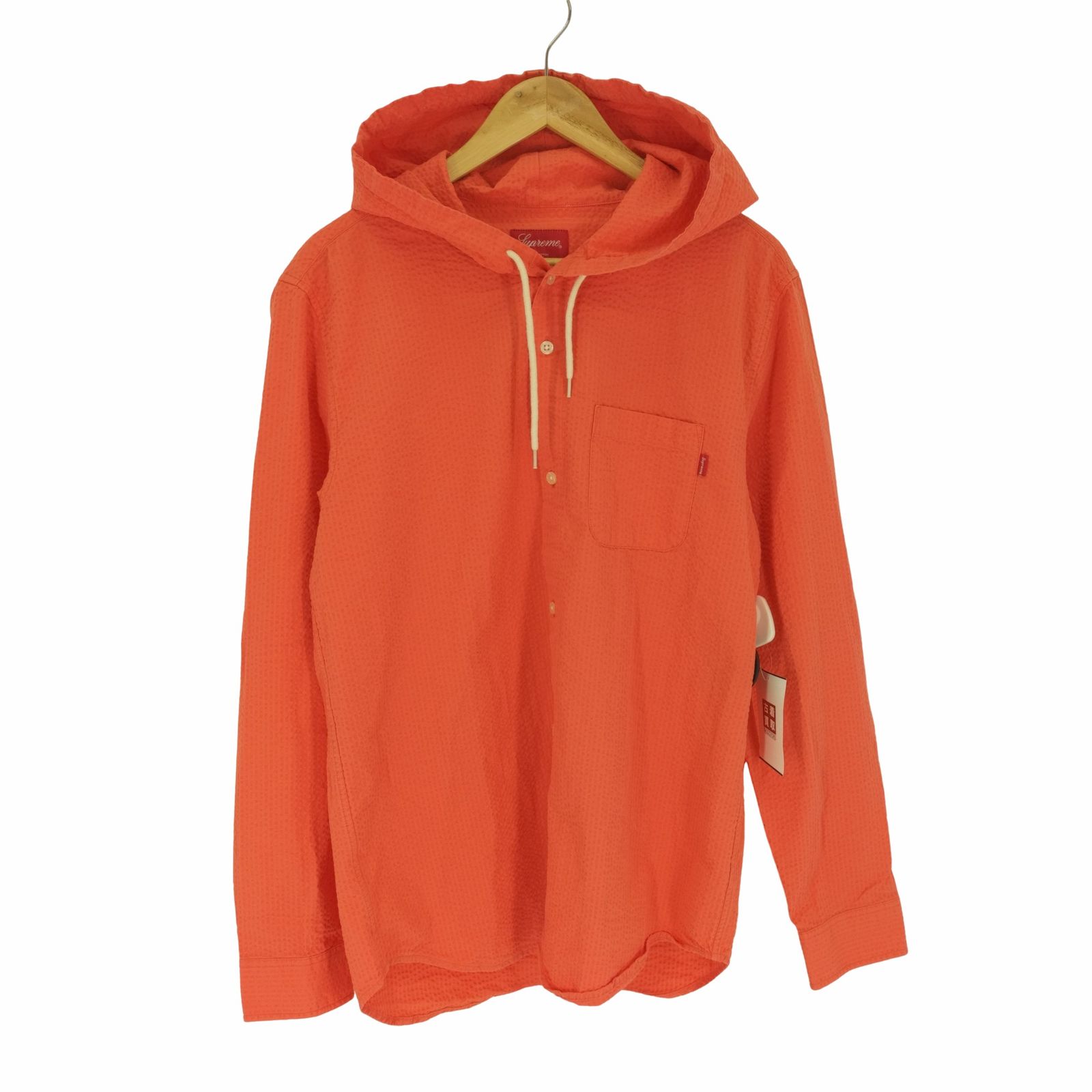 シュプリーム Supreme 15SS Hooded Seersucker Shirt フーデッドシア 